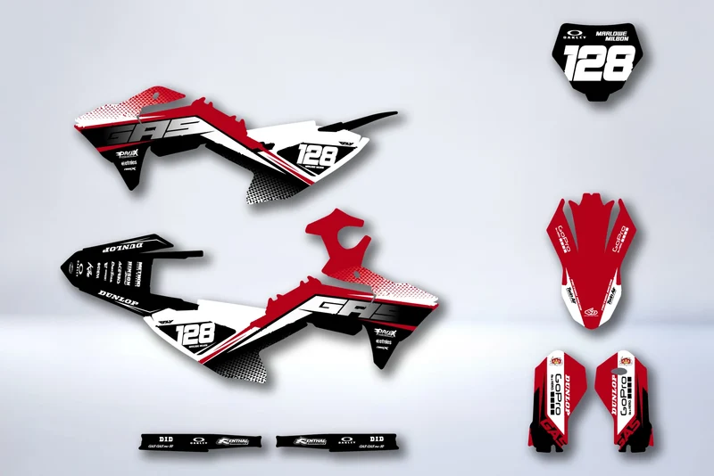 Kit Déco GASGAS MC 50 2024-2025 & MC-E3 + MC-E5 2025-2026 - CARDINAL