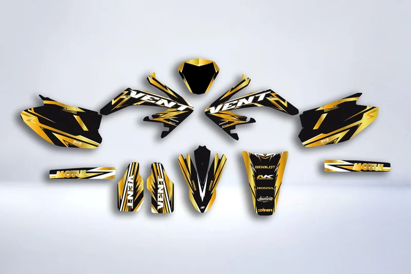 Kit Déco HM Vent Derapage 50cc 2006-2025 - FACTORY GOLD