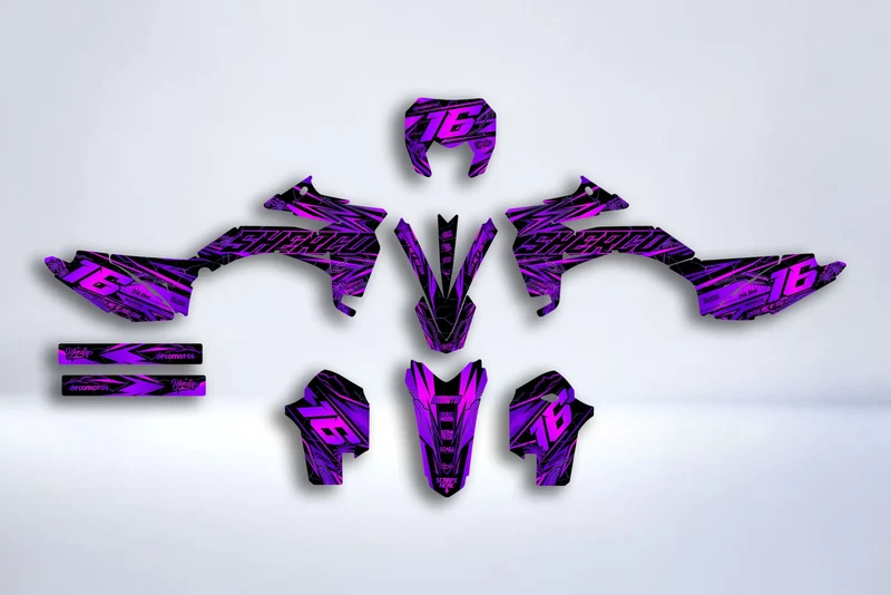 Kit déco Sherco SE-R SM-R 50cc 2013-2026 - NEONIX VIOLET