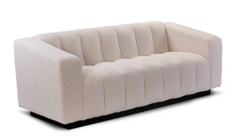 Casa Padrino Luxus Chesterfield Fußhocker Tete Bucle 102 x 90 x H. 78 cm - Eleganter Wohnzimmer Fußhocker mit Echtleder - Chesterfield Wohnzimmer Möbel