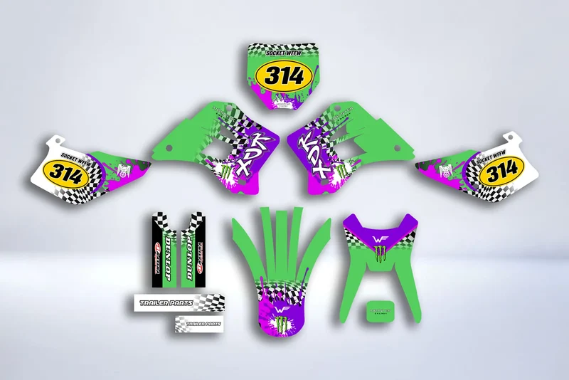 Kit Déco KAWASAKI KXF 250 2009-2012 - RACING