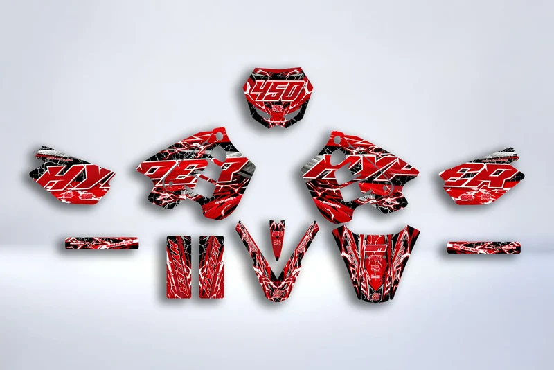 Kit Déco Aprilia RX 50 AVANT 2006 - CRIMSON