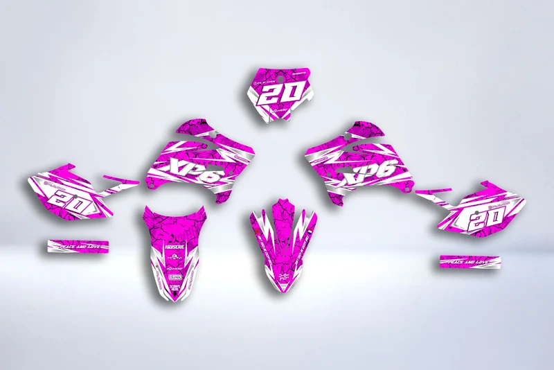 Kit Déco PEUGEOT XP6 2004-2012 - BLOOD ROSE