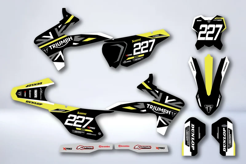 Kit Déco TRIUMPH TF 250 / 450 2024-2026 - OBSIDIAN