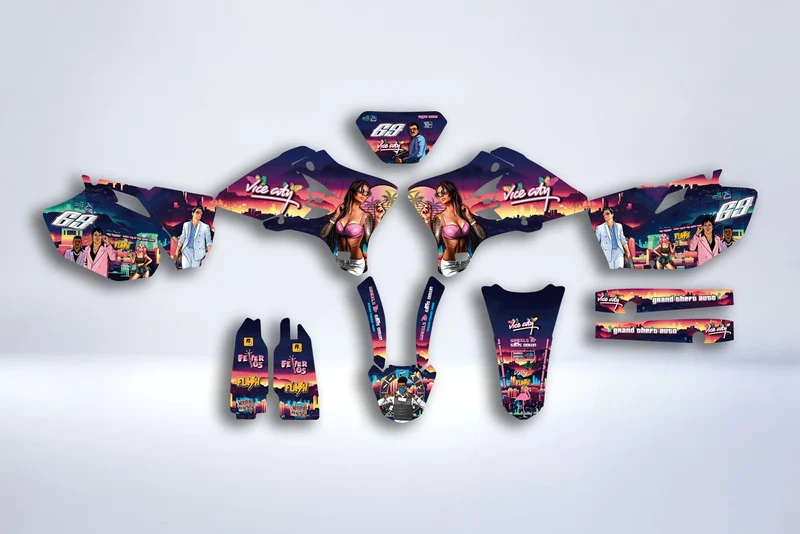 Kit Déco YAMAHA WRF WR 250-450 2003-2006 - VICE CITY