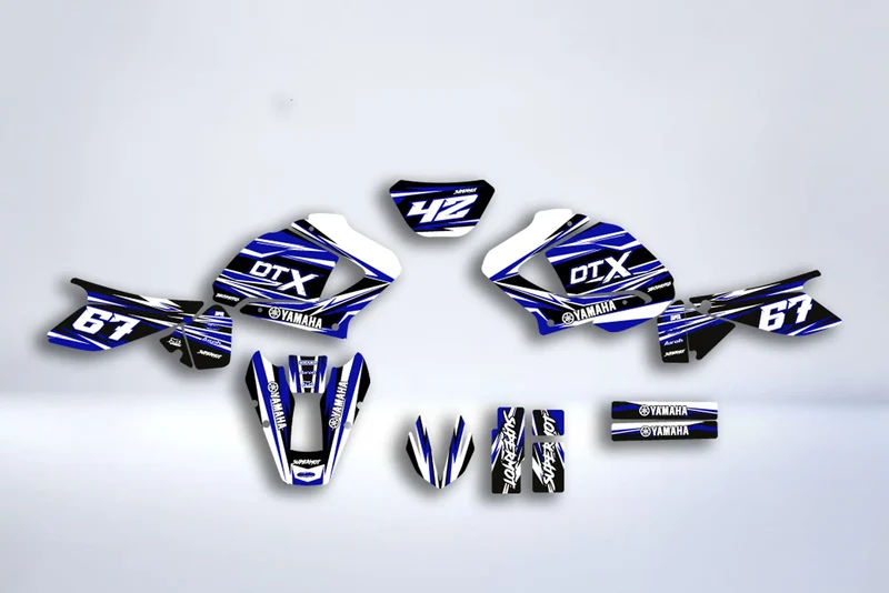 Kit Deco Yamaha DT 125 X DTX DTR 2004-2006 - Blue by @tyloure_rider