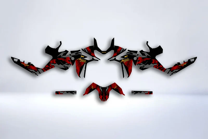 Kit déco HONDA AFRICA TWIN ADVENTURE SPORT 1100L 2020-2023 - DARK