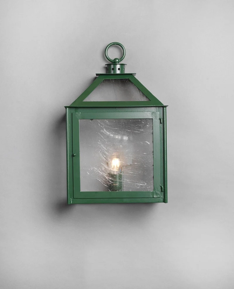Casa Padrino Luxus Außen Laterne Grün B. 33 x H. 69.5 cm - Handgefertigte Laterne aus Schmiedeeisen - Luxus Kollektion - Edel & Prunkvoll