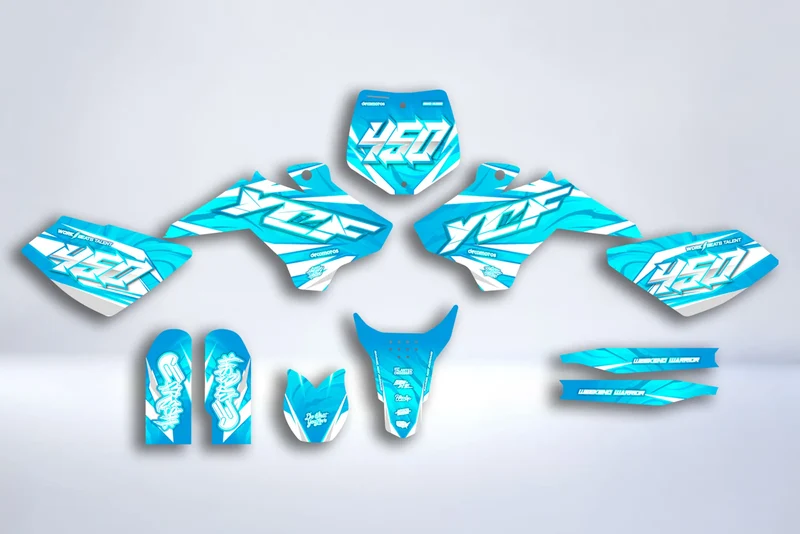 Kit Déco YCF Start 88 - ABYSS TURQUOISE