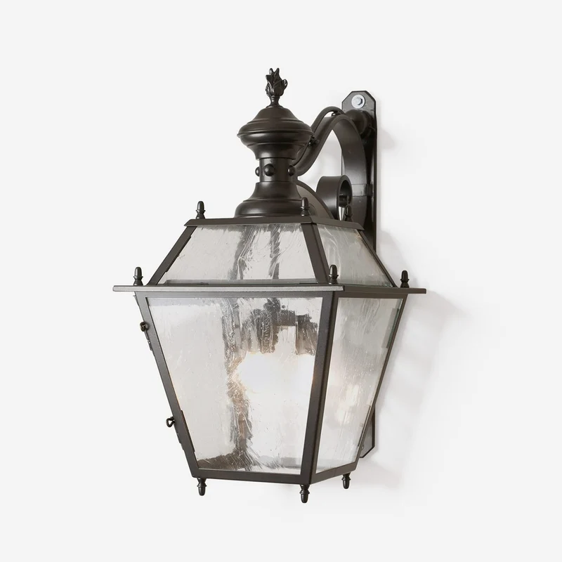 Casa Padrino Luxus Außen Laterne Gold B. 33.5 x H. 150 cm - Handgefertigte Laterne aus Schmiedeeisen - Luxus Kollektion - Edel & Prunkvoll