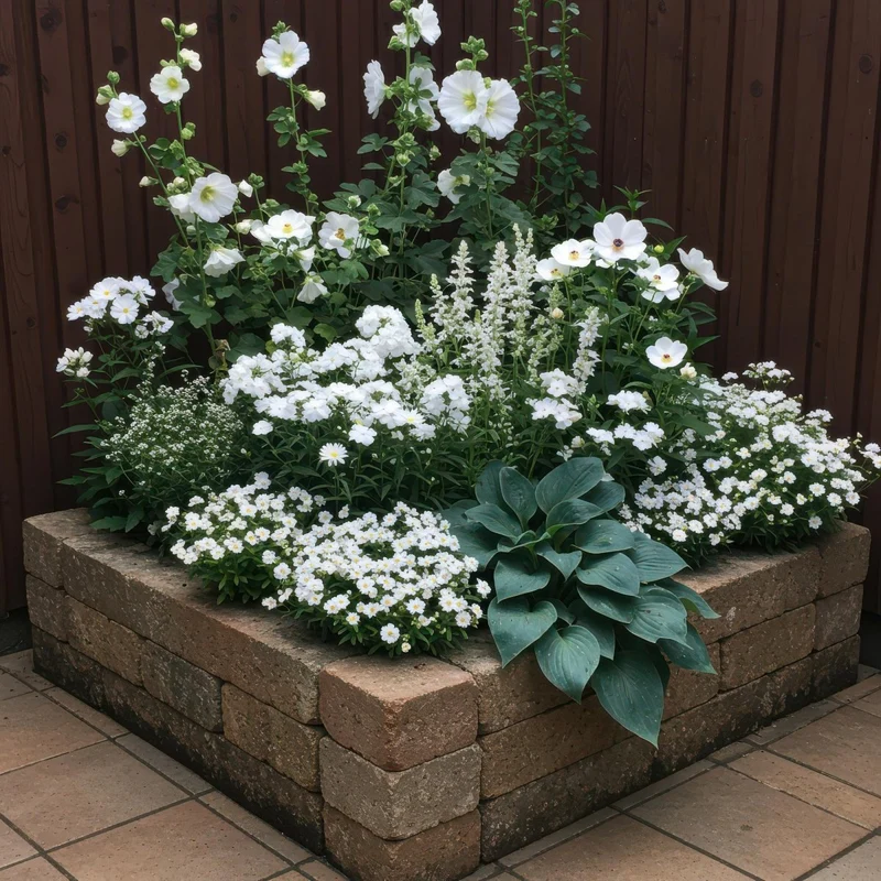 Stauden-Paket - Farbe Weiß - 6 Stauden - Für 1 m² - Verschiedene Farben - Wenig Pflege - Topf 11 cm