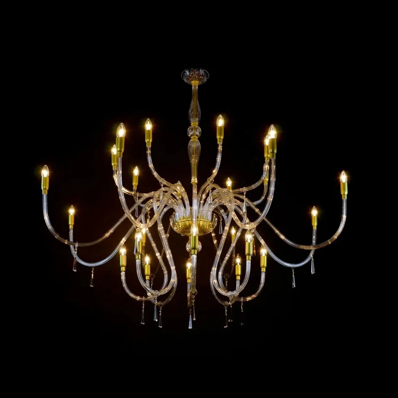 Casa Padrino Luxus Barock Kristall Kronleuchter Gold Ø 160 x H. 140 cm - Prunkvolle Messing Kronleuchter mit böhmischem Kristallglas - Barock Möbel - Edel & Prunkvoll