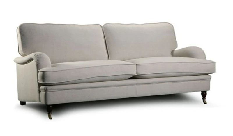 Casa Padrino Luxus Chesterfield Ecksofa Fox Corner 300 x 250 x H. 92 cm - Elegantes Wohnzimmer Ecksofa mit Echtleder - Chesterfield Wohnzimmer Möbel
