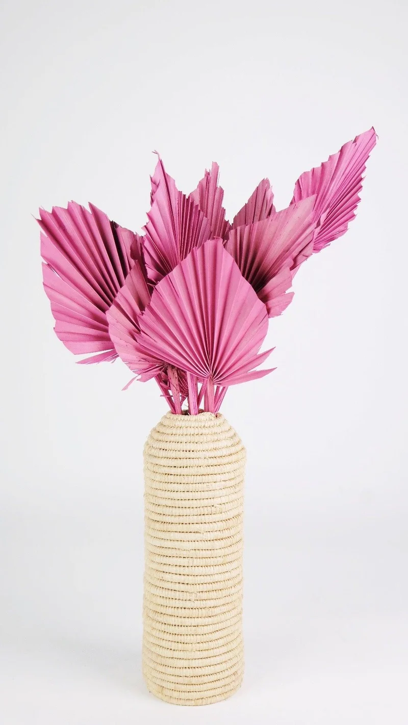 Fächerpalme getrocknet M - 10 Stiele - Dusty pink