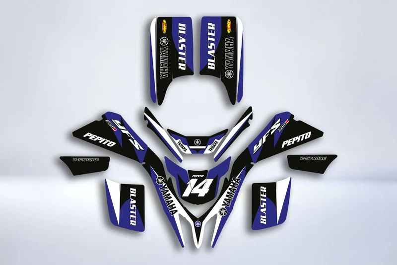 Kit Déco YAMAHA 200 Blaster - BLUE