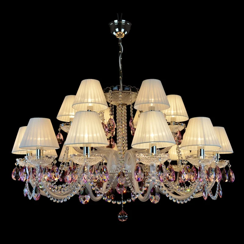 Casa Padrino Luxus Barock Kristall Deckenleuchte Silber Ø 105 x H. 56 cm - Prunkvolle Messing Deckenleuchte mit böhmischem Kristallglas - Barock Möbel - Edel & Prunkvoll