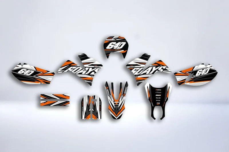 Kit Déco KTM 640 LC4 1998-2010 - BORDEAUX