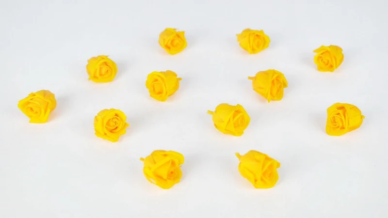 Stabilisierte Rosen Kiara 2 cm - 12 Stück - Sunny yellow