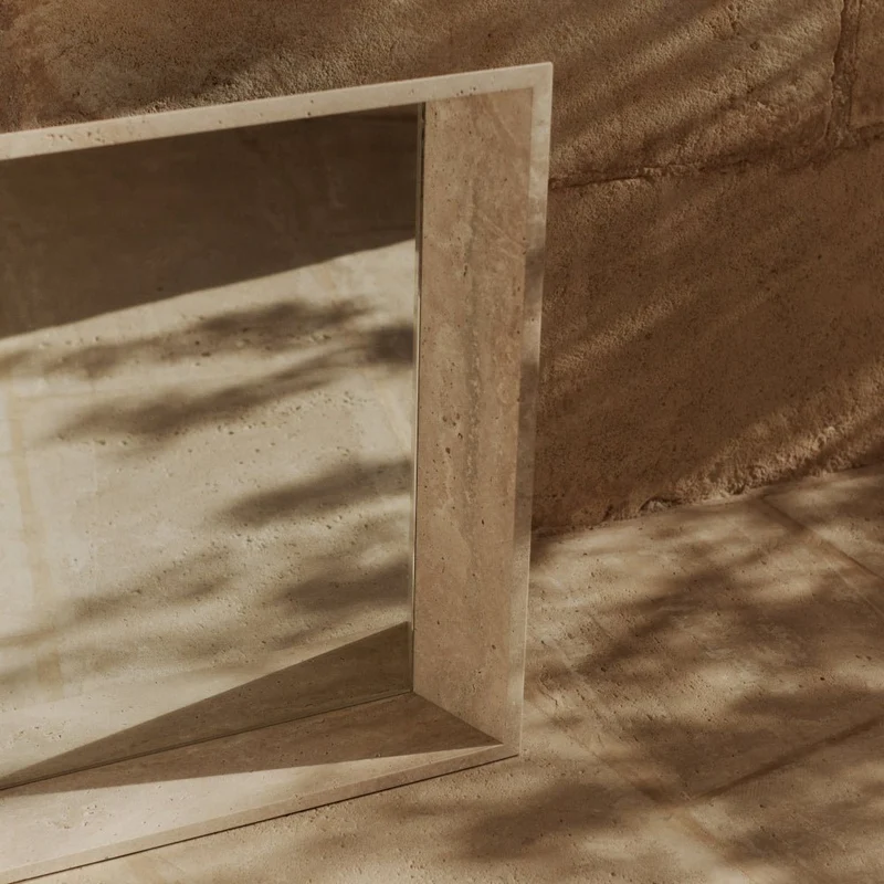 Spiegel Lancet Travertin - ferm LIVING x Utzon