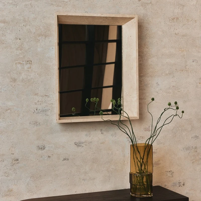 Spiegel Lancet Travertin - ferm LIVING x Utzon