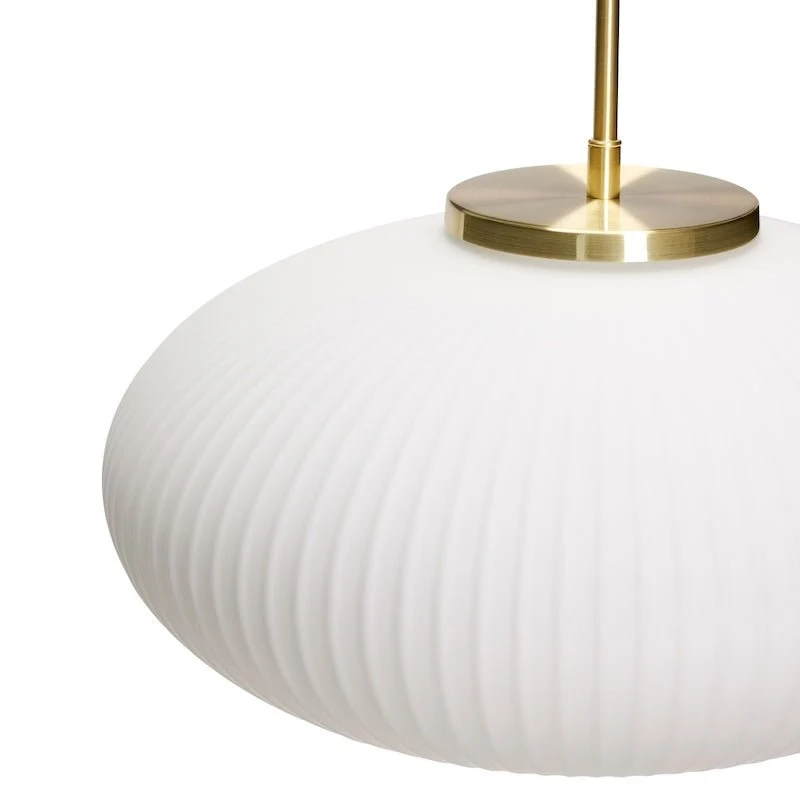 Serene Pendelleuchte Ellipse Weiß - Hübsch Interior