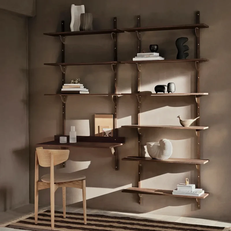 Sector Shelf Wandregal Eiche & Messing - ferm LIVING