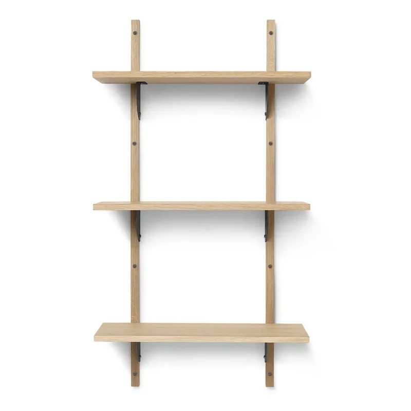 Sector Shelf Wandregal Eiche & Messing - ferm LIVING
