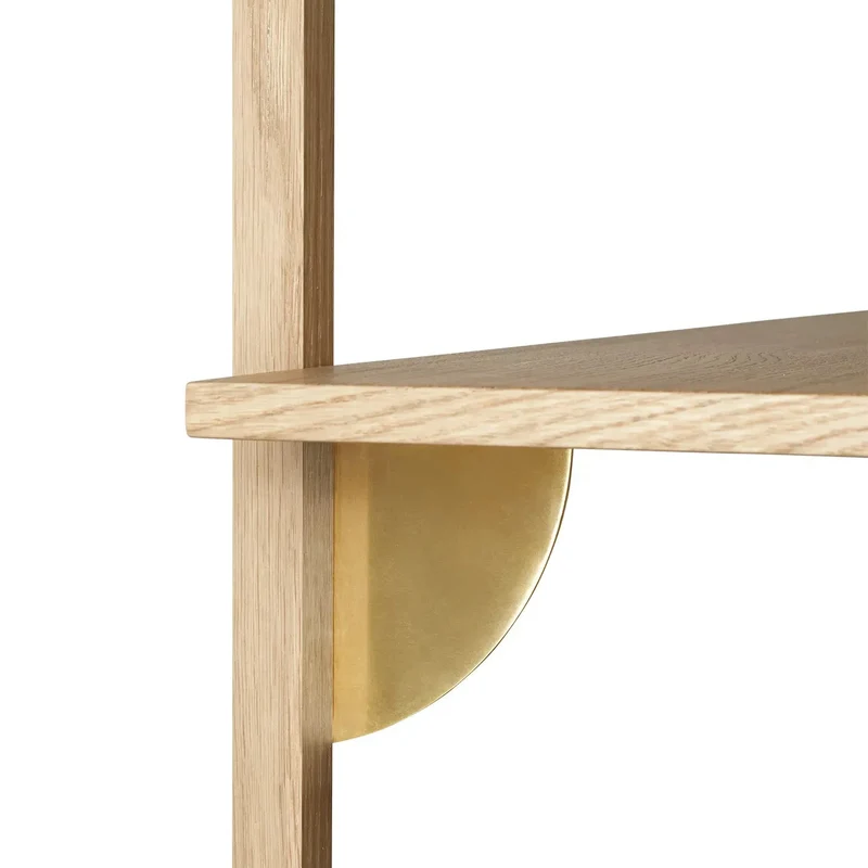Sector Shelf Wandregal Eiche & Messing - ferm LIVING