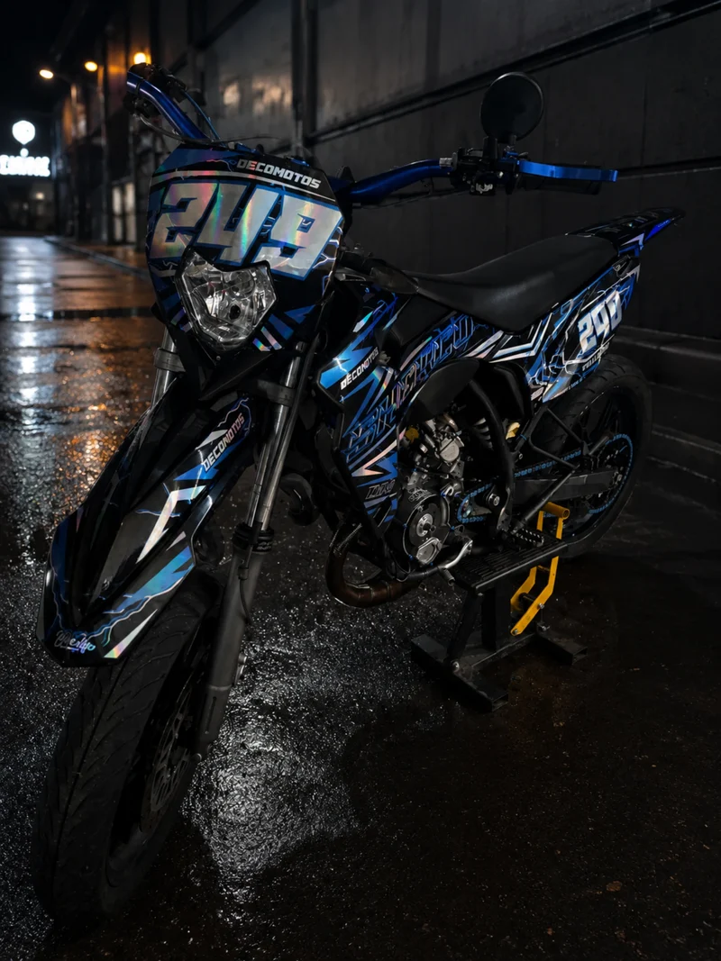 Kit Déco Sherco SE-R SM-R 50cc 2013-2026 - STELLAR BLUE WHITE