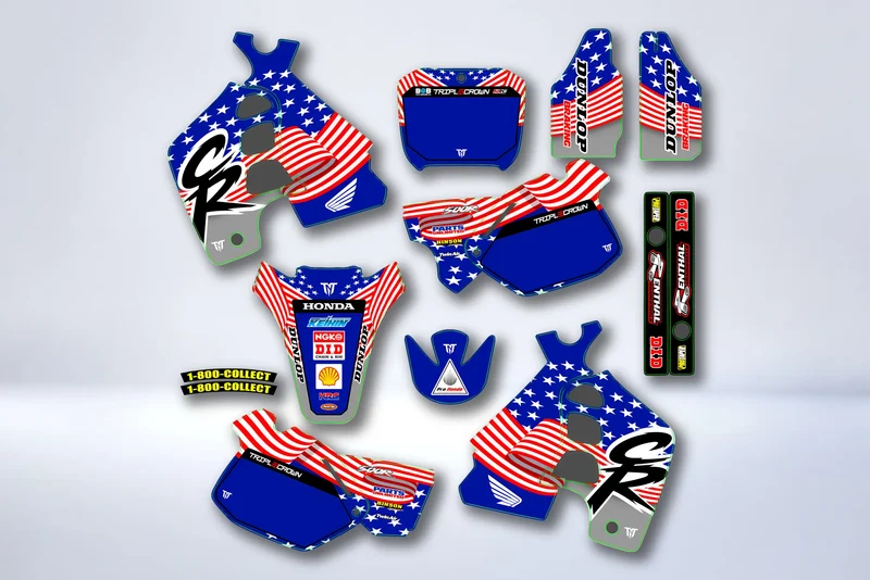 Kit déco HONDA CR 125-250 1988-1990 - STORMR