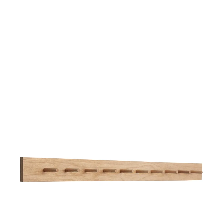 Wandgarderobe Folk aus Holz/Eiche large - Hübsch Interior