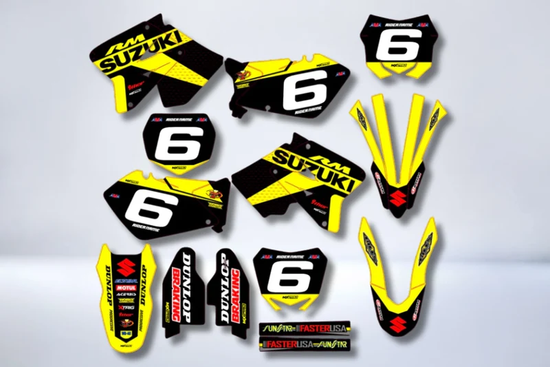 Kit déco SUZUKI RM 125-250 2001-2012 - VORTOX