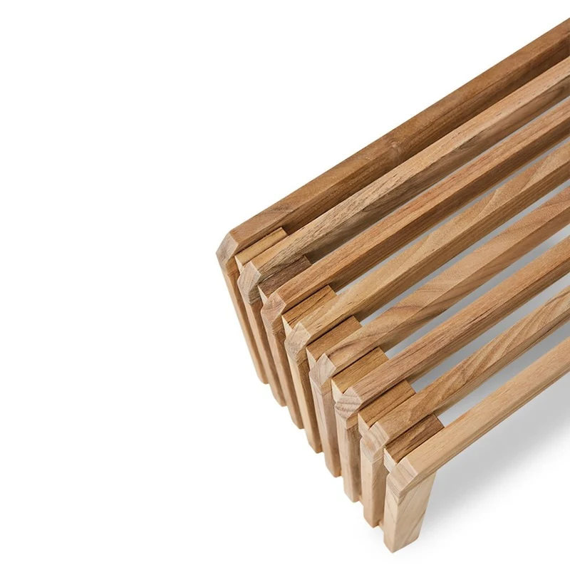 Slatted Bench XL Teak Moderne Bank 180x27 - HKliving