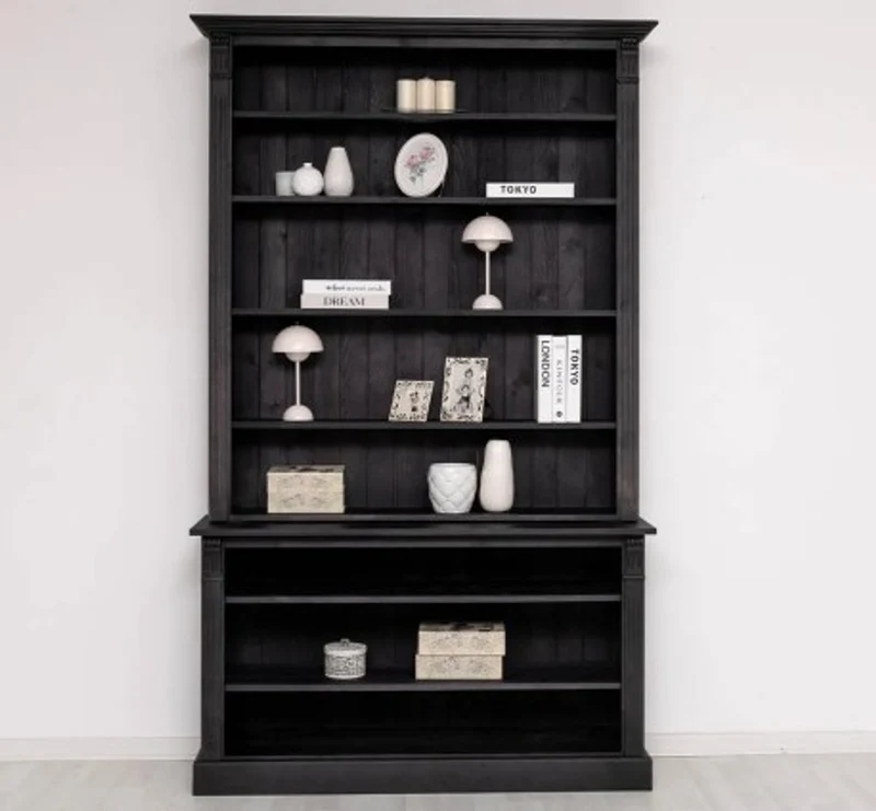 Casa Padrino Bücherregal im Landhausstil, 141 x 40 x 230 cm