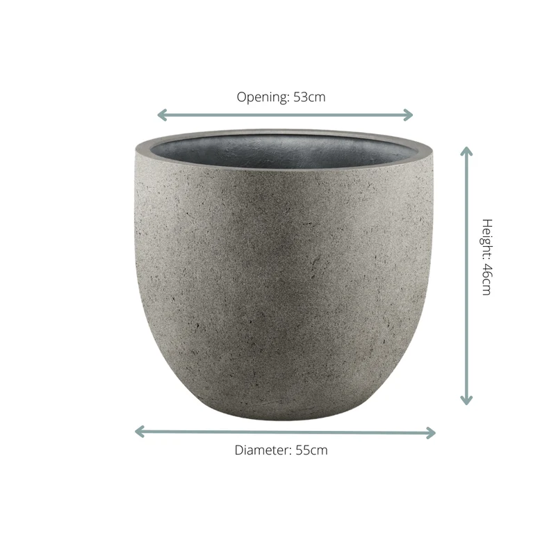 Topf Grigio New Egg Natural Concrete - D55 x H46
