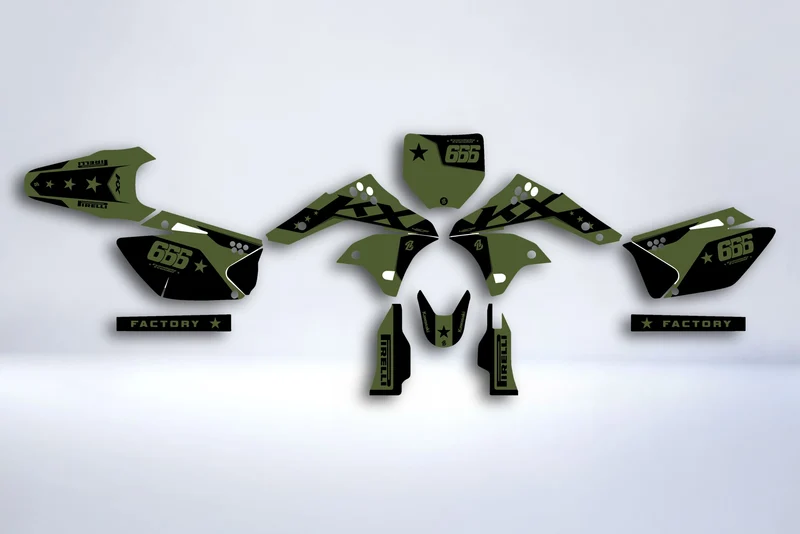 Kit déco KAWASAKI KXF 450 2006-2008 - ADRENIX
