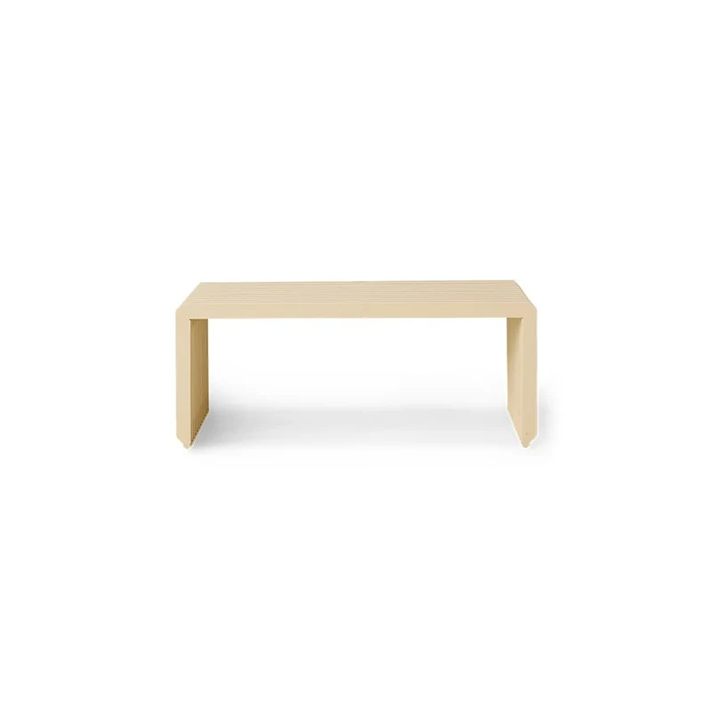 Slatted Bench Moderne Bank Sand - HKliving