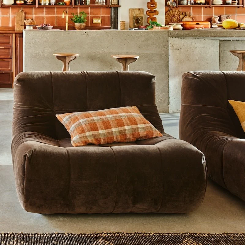 HKliving Lazy Lounge Chair – Loungesessel ohne Gestell, 6 Bezüge