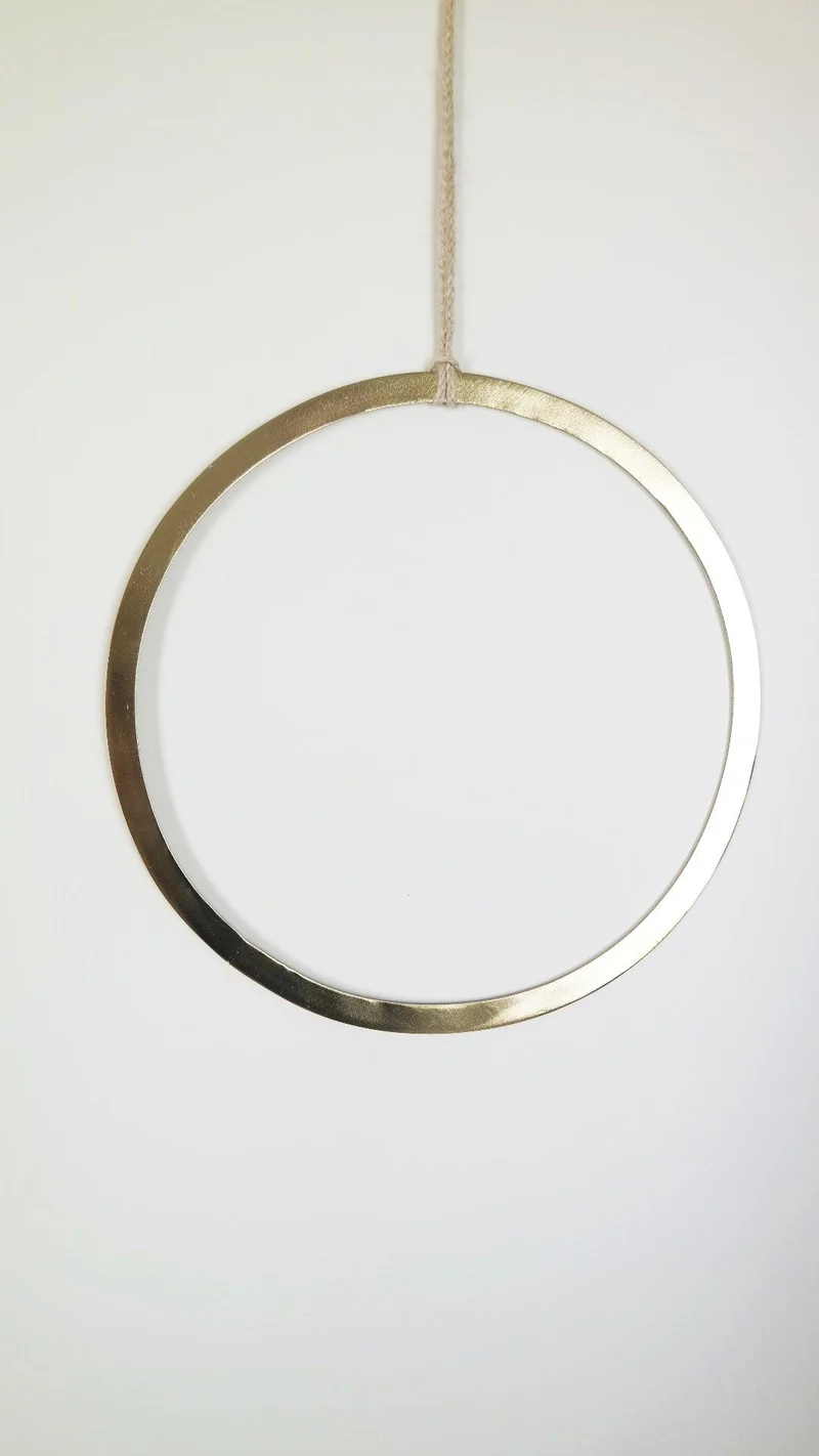 Metallring - Rund 28 cm - Gold