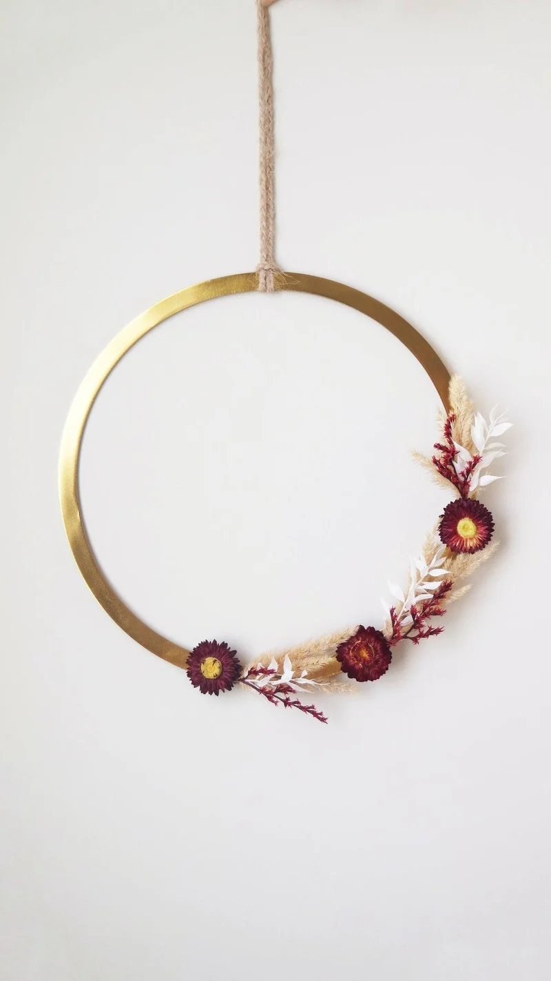 Metallring - Rund 28 cm - Gold