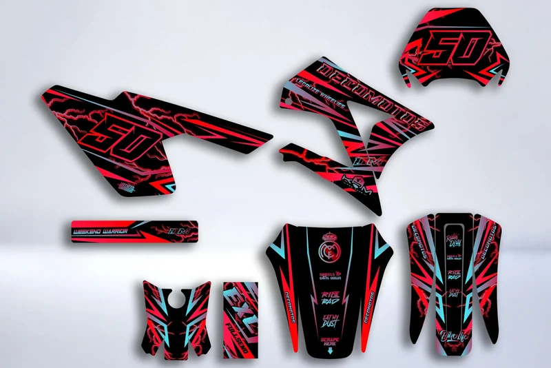 Kit Déco GILERA SMT / RCR AVANT 2011 - STELLAR RED