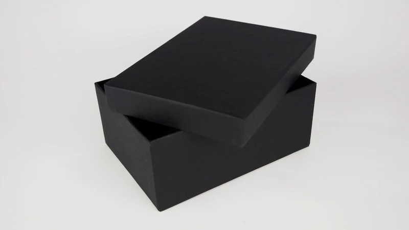 Rechteckige Box L - Mattschwarz
