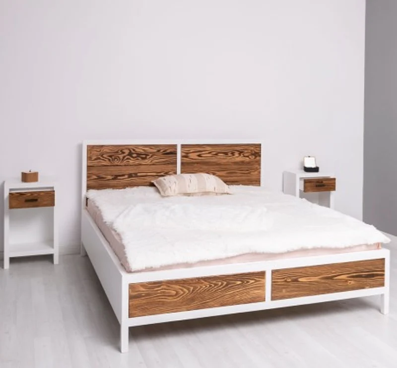 Casa Padrino Bett im Landhausstil, 180 x 200 x 110 cm