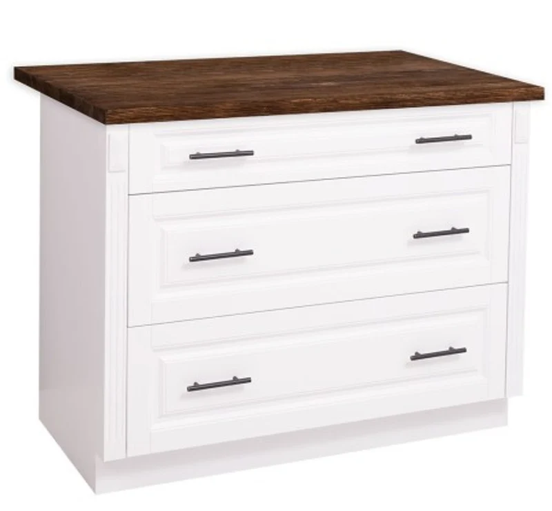 Casa Padrino Küchenschrank im Landhausstil mit 3 Schubladen, 114 x 60 x 89 cm