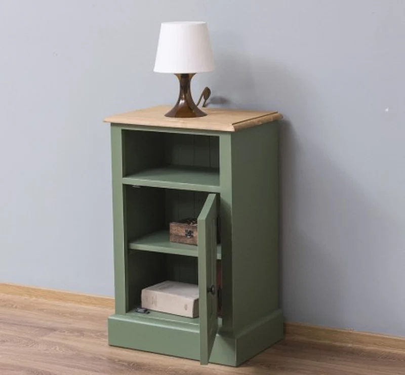 Casa Padrino Nachttisch im Landhausstil mit 1 Tür, 47 x 32 x 74 cm