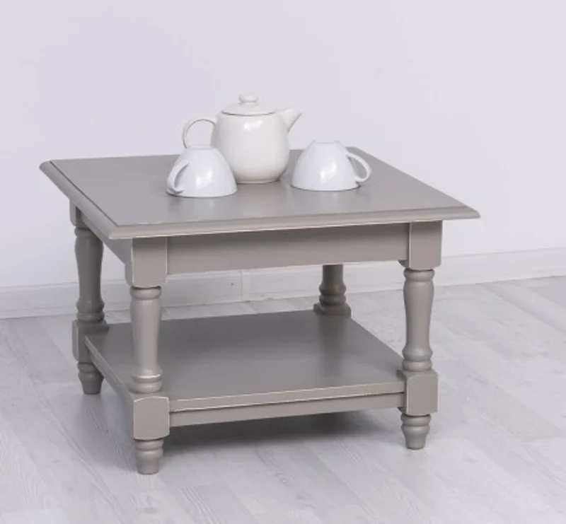 Casa Padrino Couchtisch im Landhausstil, 65 x 65 x 45 cm