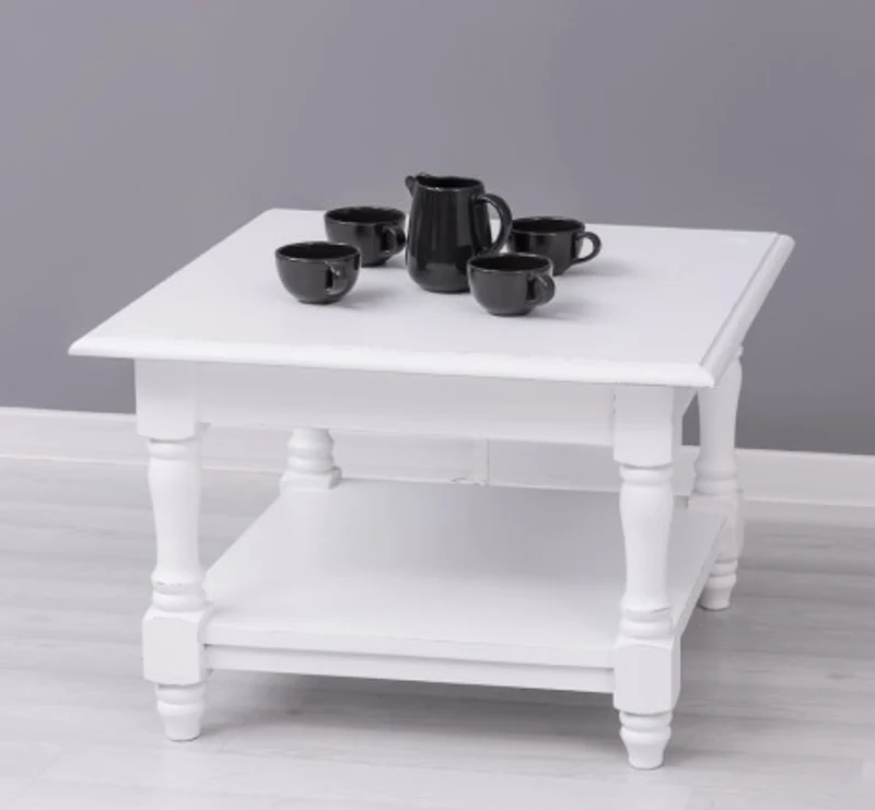 Casa Padrino Couchtisch im Landhausstil, 65 x 65 x 45 cm