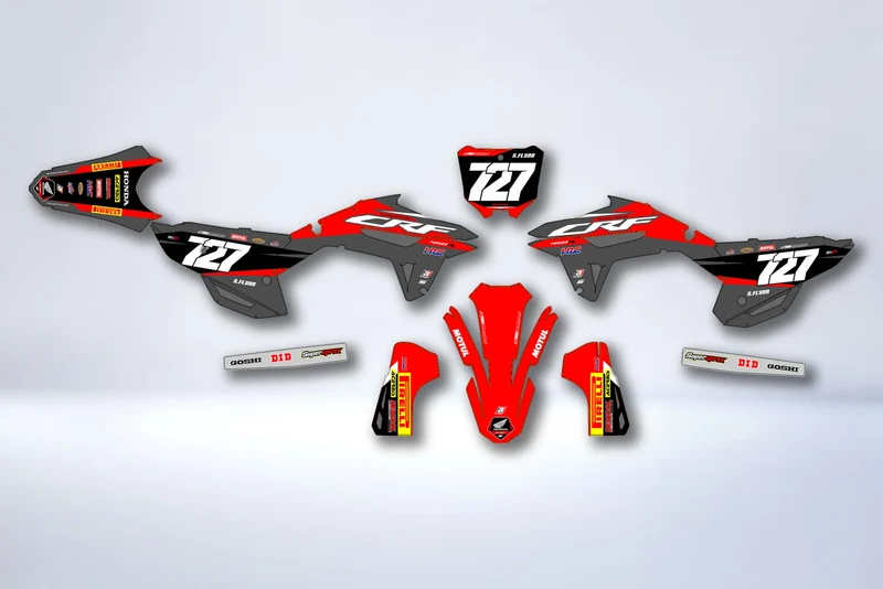 Kit déco Honda CRF 250 2022-2024 & CRF 450 2021-2024 - REKZORN