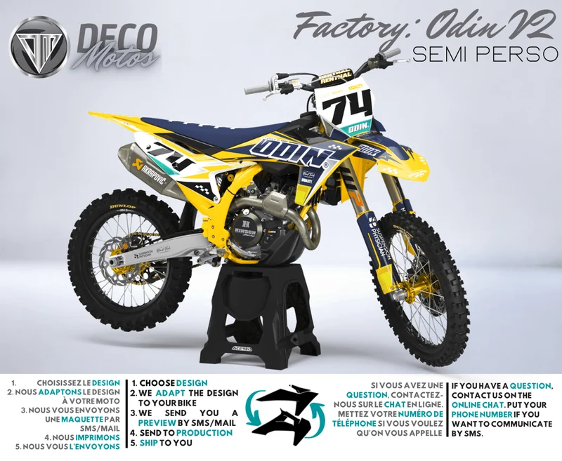 Kit Déco KTM EXC EXC-F SX SX-F 2023-2025 - Odin V2