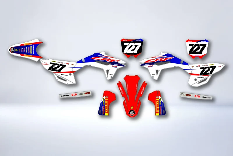 Kit déco Honda CRF 250 2022-2024 & CRF 450 2021-2024 - VOLTRIX